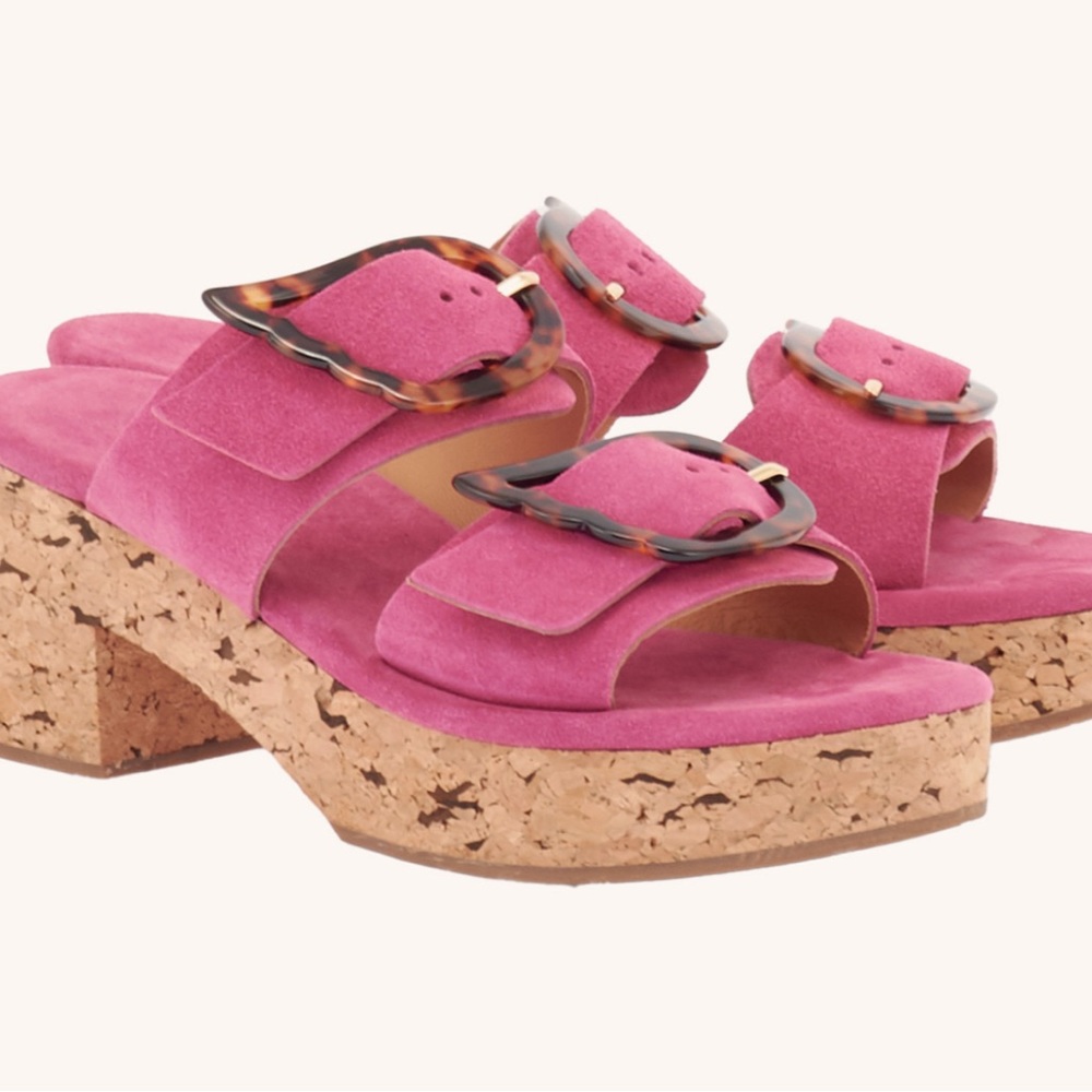 Ancient Greek Sandals Iaso Cork  Clog in Pink